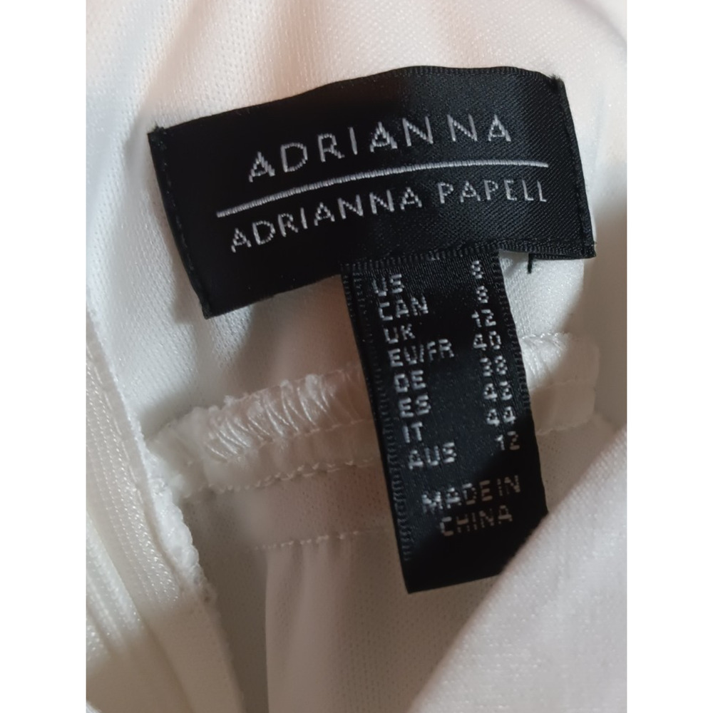 Adrianna Papell Sweetheart Lace Midi Dress Size 8 Wedding Shower Bridal NEW - Picture 7 of 8